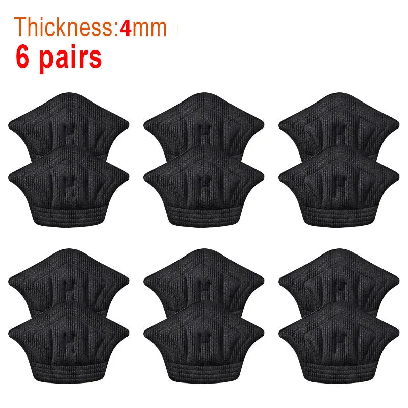 6pairs/12pcs Insoles Patch Heel Pads for Sport Shoes Back Sticker Adjustable Size Antiwear Feet Pad Cushion Insert Insole