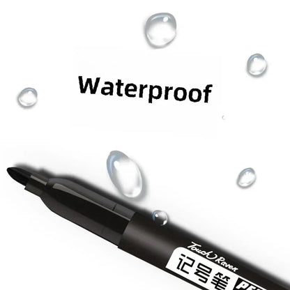 6-20PCs/Set PermanentMarker Pen Fine Point Waterproof Markers Thin Nib Crude Nib Black Blue Red Ink 1.5mm Fine Color Marker Pens