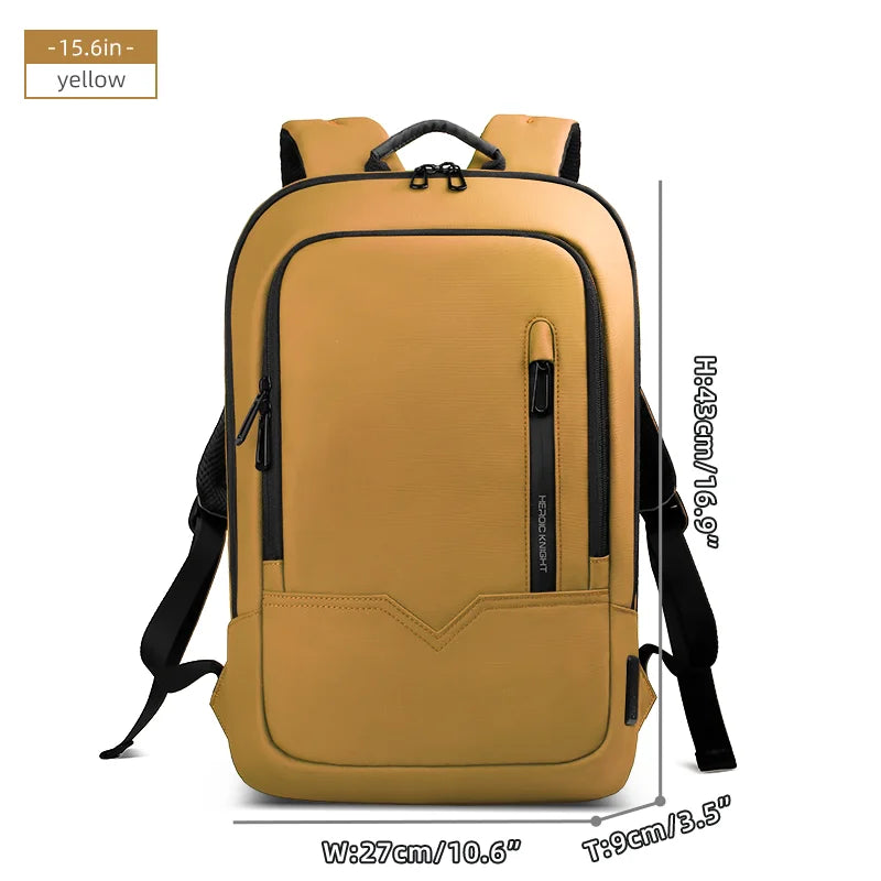 Heroic Knight Men's Daily Laptop Backpack Lightweight Minimalist Commute Office Daypack Women Waterproof Business Trip Schoolbag