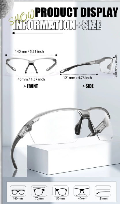 SCVCN Photochromic Cycling Sunglasses Bike Glasses Mountain Bicycle Hiking Golf UV400 Sports Glasses for Men Women Baseball