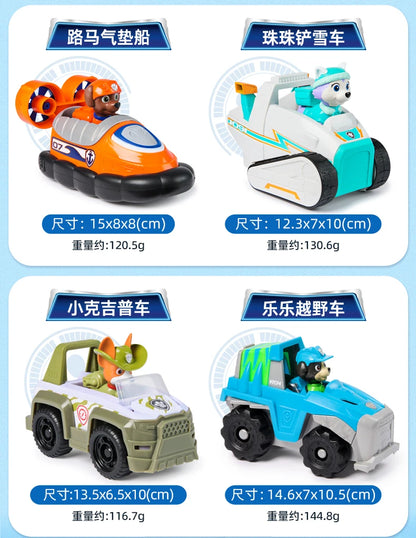 New Original PAW PATROL Vehicle Car Ryder Tracker Everest Chase Rex Skye Rocky Marshall Zuma Action Figure Toy Kid Birthday Gift