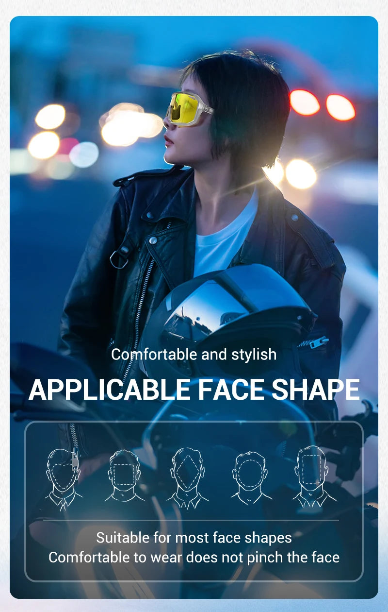 SCVCN New Yellow Polarized Cycling Sunglasses Men Bike MTB Driving Glasses Women Outdoor Sports Hiking Fishing UV400 Glasses