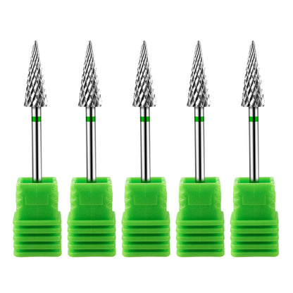 Tip Tungsten Carbid Nail Drill Bits Electric Manicure Drill Accessory Milling Cutters for Nail Gel Polish Remover Nail Tools