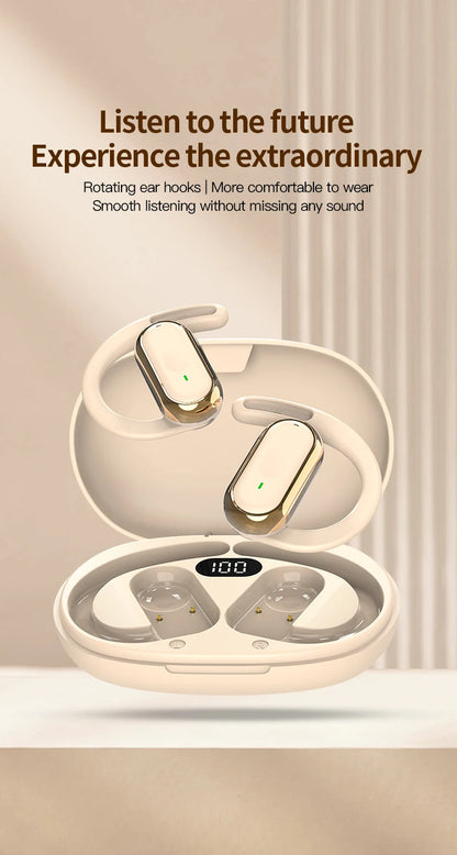 Wireless Headphone Bluetooth Headset Smart Adjustable Touch Sports Waterproof Earbuds Stereo Music Earphone For All Smartphone