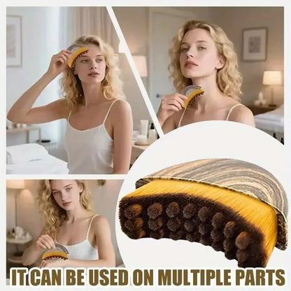 Lymphatic Drainage Brush for Face & Body, Ergonomic Massager Tool, Fits Skin Contours, Detox & Relaxation