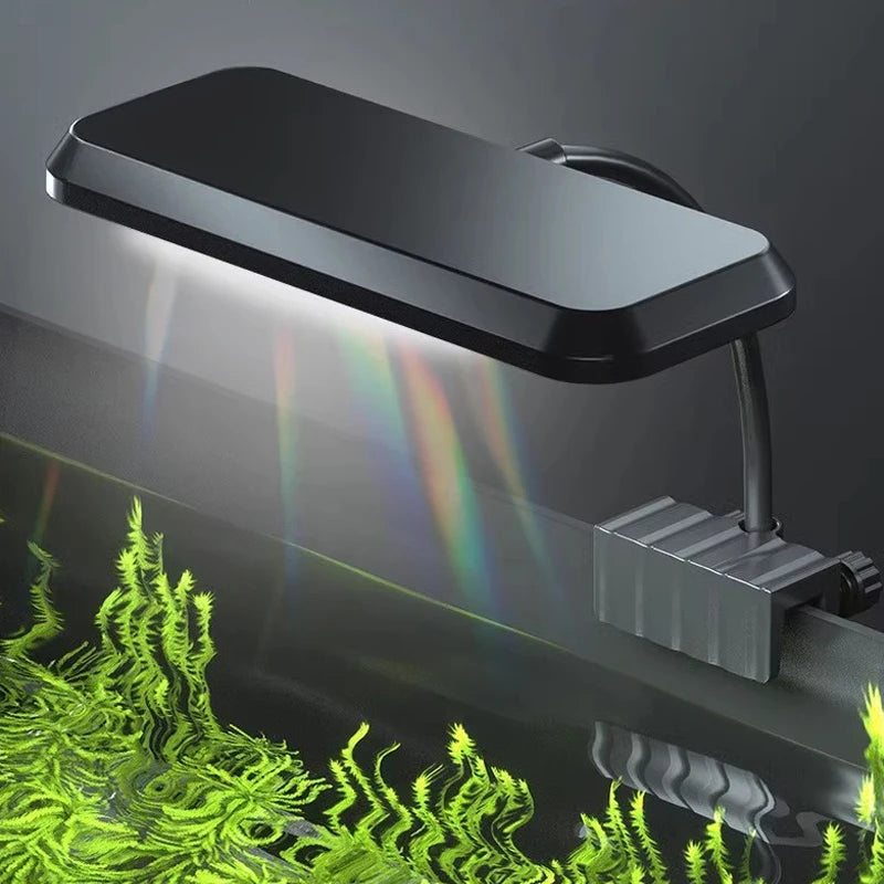 13W LED Lamp Aquarium Decorative Aquatic Plant Light High Brightness Fish Tank Clamp Light Full Spectrum High Brightness 220V
