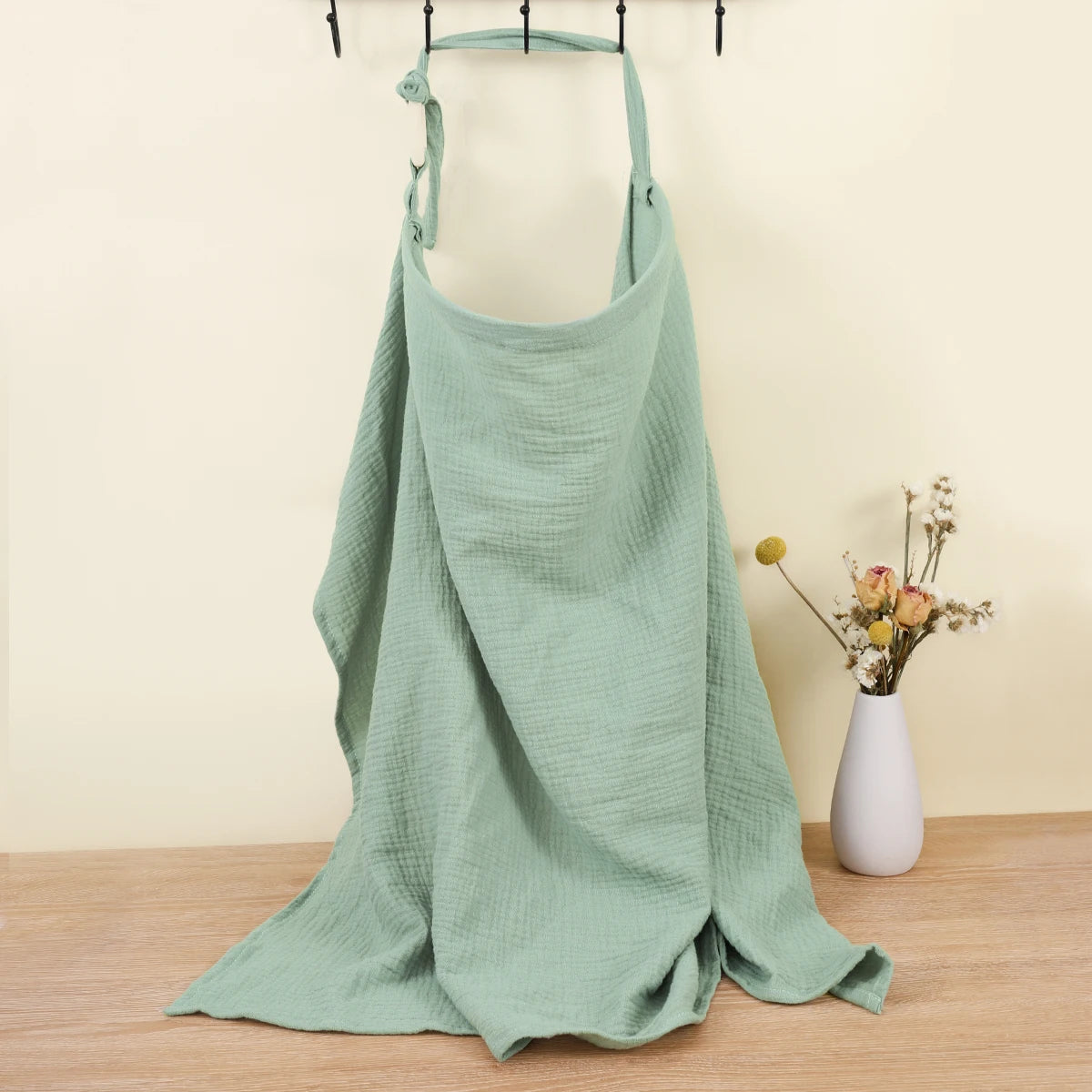 100% Cotton Mother Outing Breastfeeding Cover Muslin Baby Feeding Nursing Shawl Adjustable Privacy Apron Stroller Blanket