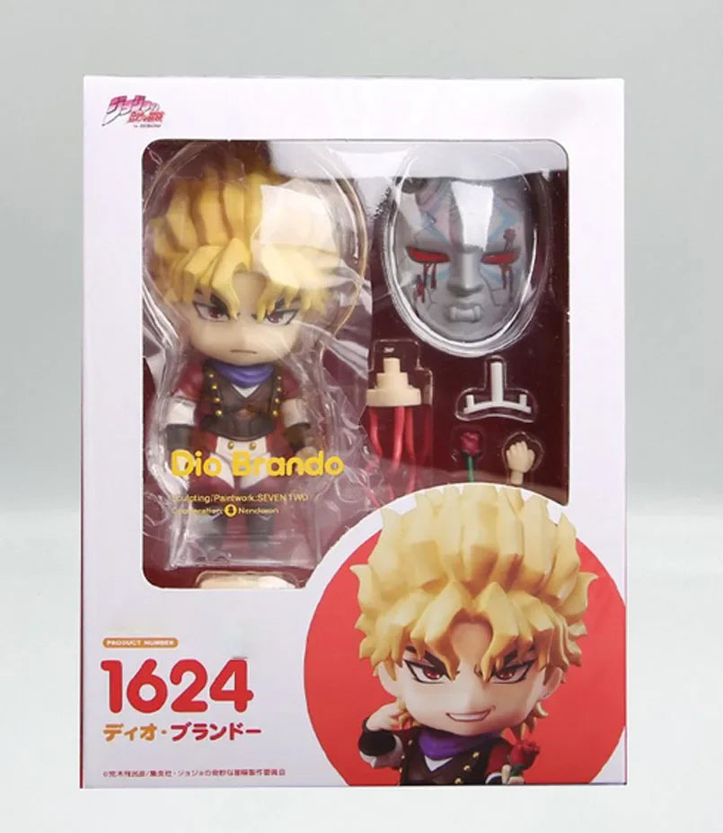 10cm #1624 Q Version Anime Bizarre Adventure Figure Dio Brando PVC Action Figure Collectible Model Toys Kid Gift