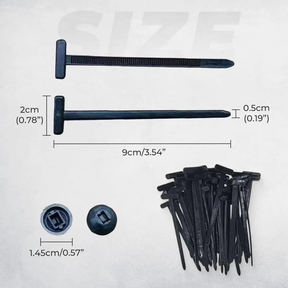 500PCS Nylon Cable Zip Self-Locking Heavy Duty Zip Ties Indoor & Outdoor General Purpose Cable Tie Buckles Releasable UV Resista