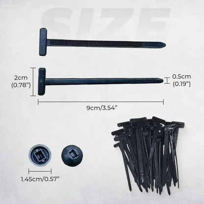 500PCS Nylon Cable Zip Self-Locking Heavy Duty Zip Ties Indoor & Outdoor General Purpose Cable Tie Buckles Releasable UV Resista