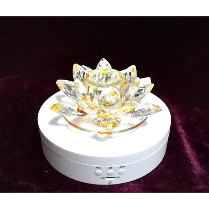 7.87 Inch 360 Degree Electric Rotating Stand with Remote Control for Jewelry Display,Photography and Video,3-position Adjustment