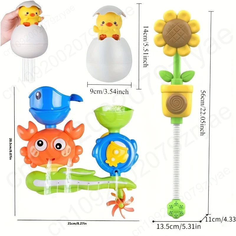 Interactive Suction Cup Bath Toy Set for Youngsters，Ideal for Youngsters and Schoolers, Perfect Gift for Halloween, Christmas