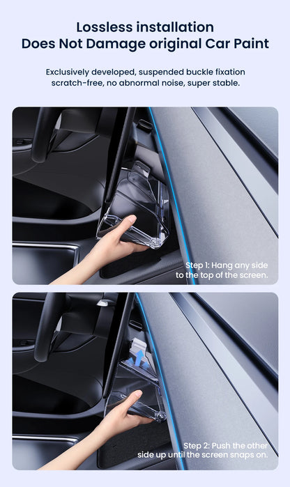YZ For New Tesla Highland Model 3 Y Juniper Tray Magnetic Under Screen Fold Storage Box ETC Screen Storage Box Accessories