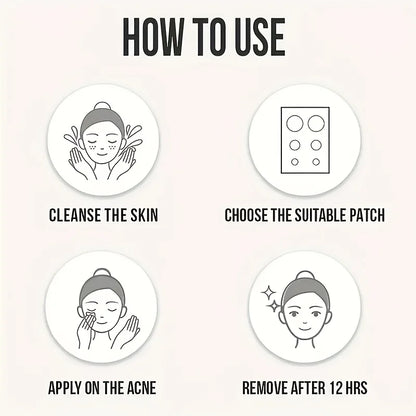 200/400/800pcs Invisible Clear Pimple Patch Set – Deep-Cleansing Hydrocolloid Acne Stickers, Mixed Sizes, Gentle & Skin-Friendly
