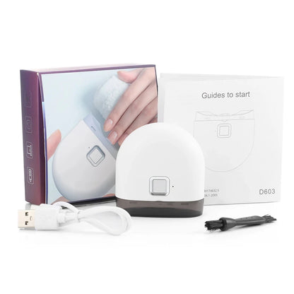 With Light Rechargeable Electric Nail Clipper - Automatic Grinding Polishing Trimmer Cutter for Baby Adult Manicure