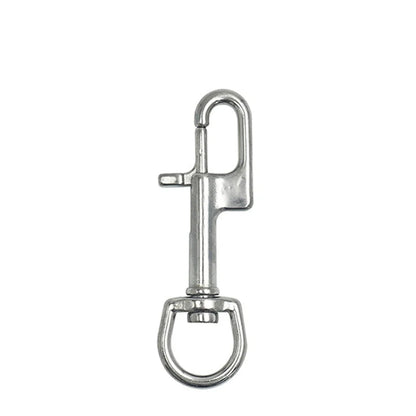 1PC 316 Stainless Steel Swivel Eye Bolt Spring Snap Hook Double Head Hook Marine Diving D Ring Snap Hooks With Swivel