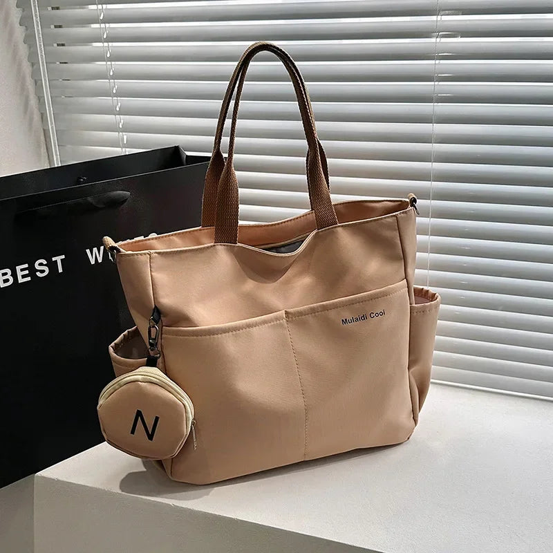 Large capacity Korean version crossbody bag suitable for both male and female college students travel shoulder bag commuting bag