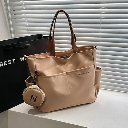 Large capacity Korean version crossbody bag suitable for both male and female college students travel shoulder bag commuting bag