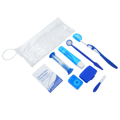 Travel Orthodontic Oral Care Kit Foldable Toothbrush Interdental Brush Dental Floss Ortho Wax Oral Cleaning Teeth Whitening Tool