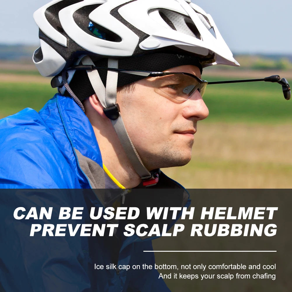 WRELS Quick-drying Sunscreen Cycling Beanie Bicycle Motorcycle Sweat-absorbing Breathable Liner Floppy Hat for Women and Men