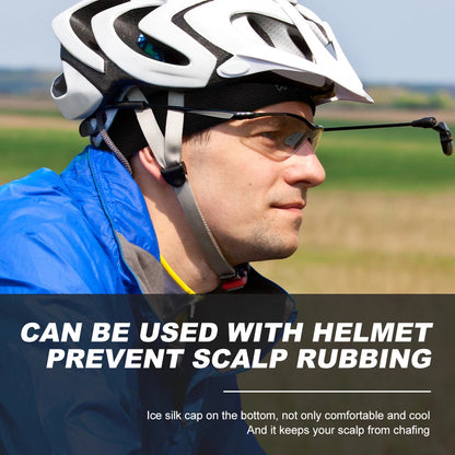 WRELS Quick-drying Sunscreen Cycling Beanie Bicycle Motorcycle Sweat-absorbing Breathable Liner Floppy Hat for Women and Men