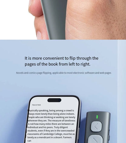 BT Page Turner, e-book reader, smartphone Bluetooth remote control, support for sliding short videos, Android/iOS mobile phones