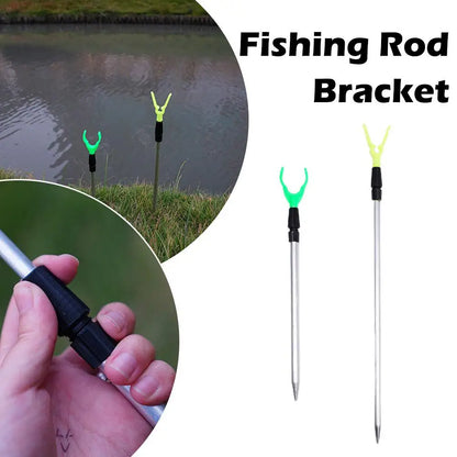 50/80cm Fishing Bankstick Adjustable Extending Rod Rest Telescopic Fishing Stand Holders Fishing Rod Bracket Fishing Accessories