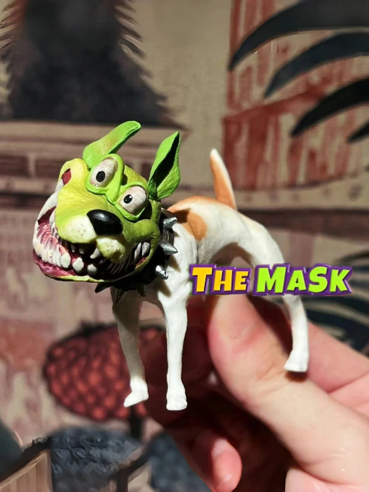 7cm The Mask Dog Action Figures Statue Anime Figure The Mask Model Figurine Desktop Decor Ornaments Holiday Children Gifts Toys