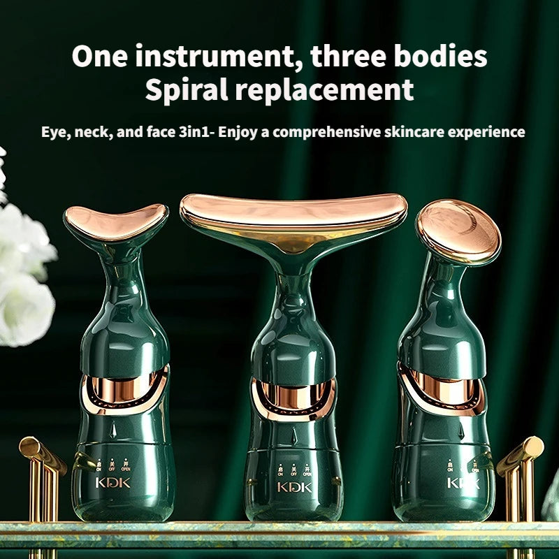 Face Lifting Device Neck Facial Eye Massage Introducer Microcurrent Skin Rejuvenation Anti Aging Beauty Device Face Massager