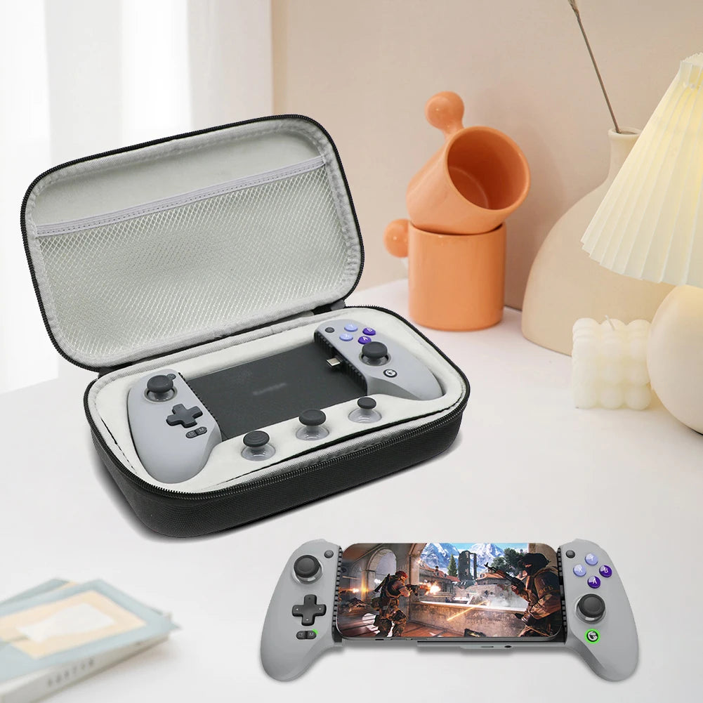 For Gamesir G8/G8 Plus Game Controller Storage Bag EVA Hard Carrying Case with Mesh Pocket Anti-Scratch Travel Protective Case