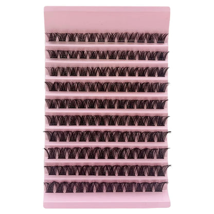 Lash Clusters 120pcs Cluster Lashes 8-16mm Individual Lashes Natural Look D Curl Fluffy Cluster Lashes DIY Eyelash Extension