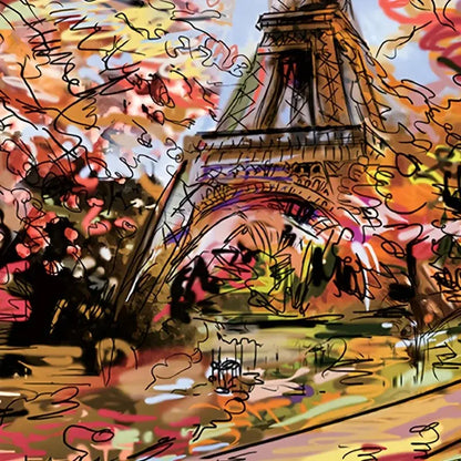 150pcs Test Tube Puzzle Strolling In The Rain Mini Travel Puzzle Gift Christmas House Paris Tower New Year