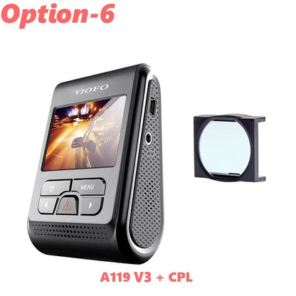 VIOFO A119 V3 2K Car Parking Mode G-Sensor Rota Lens 2560 *1600P DVR Super Night Vision Quad HD Dash Cameras Optional GPS CPL