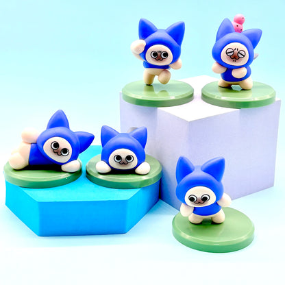 Monster Hunter Series Pet Cat Palico mascot Q version Figure Toys Desktop Collect Decoration game Peripheral Birthday Gifts
