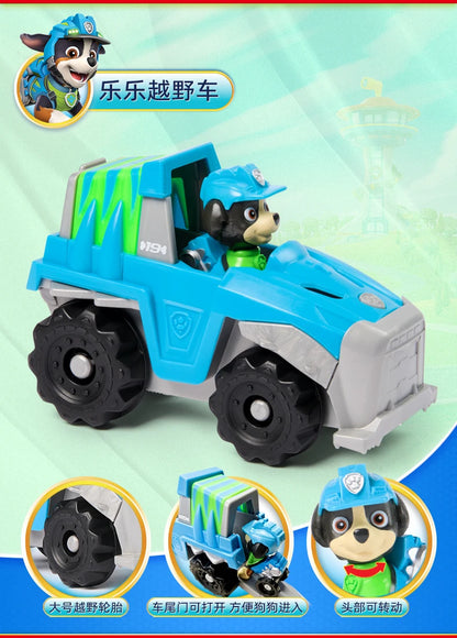 100% Genuine Paw Patrol Kids Toy vehicles with Action Figure Dogs Anime Doll Kids Model Children Birthday Christmas Gift