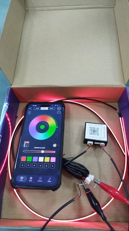 6/10/14/18 in 1 Led Car Ambient Lights RGB 213 64 Color Acrylic Strips Symphony Streamer Interior Rainbow Atmosphere Lamp Kit