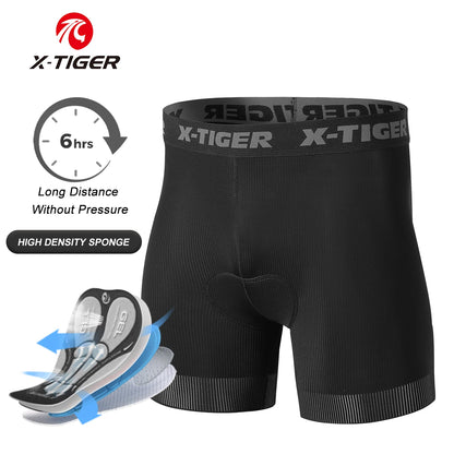 X-TIGER Cycling Shorts Breathable Mesh Cycling Underwear Gel Pad Shockproof MTB Bike Shorts Bicycle Underwear