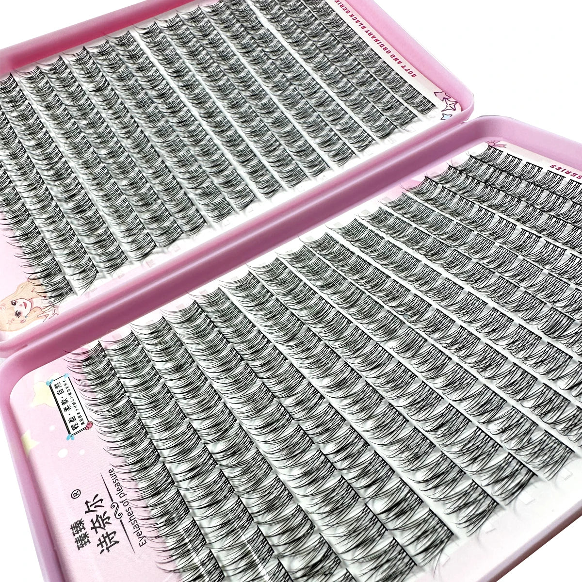 Big Capacity 32 Rows Self Grafting Mermaid Styled Sectioned False Eyelashes For Personal Fashionable Diy Use