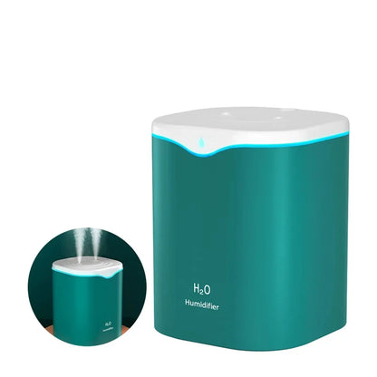 2000ML USB Air Humidifier Double Spray Port Essential Oil Aromatherapy Humificador Cool Mist Maker Fogger Purify for Home Office