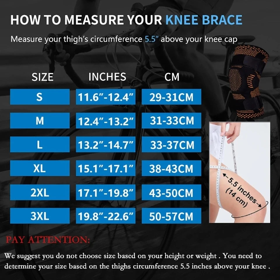 LOOGDEEL Sport Kneepad Patella Gel Knee Support Compression Sleeve Knee Pain Meniscus Tear Injury Recovery With Side Stabilizers