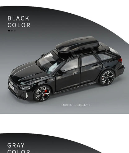 1:32 RS6 RS7 Alloy Miniature Models Diecast Car Toys 6 Doors Opened Sound Light Pull Back Metal Vehices Children's Holiday Gifts
