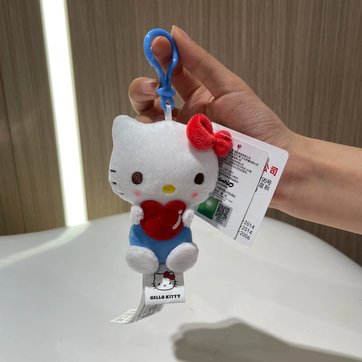 Genuine Sanrio Piano Plush Toy Hello Kitty My Melody Kuromi Cinnamoroll Cartoon Student Backpack Pendant Decoration Girl Gift