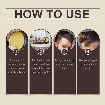 Long Lasting Stying Wax Fluffy Hair Pomade Wax Keep Hair Oil Edge Control Barbershop Tools Salon Hairdressing Mud Hair Styling
