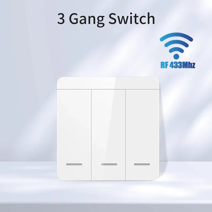 Tuya Smart WiFi Switch For Lighting RF 433MHz Wireless Switch Smart Life APP Voice Control Work With Alice Alexa Google Home
