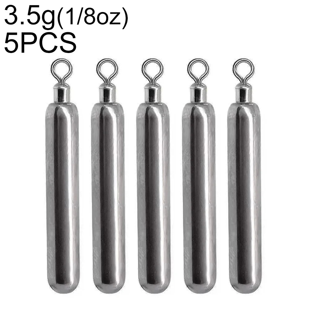 Tungsten Steel Fishing Weight Mold 1.8g 3.5g 5.3g 7g 10.5g cylinder Drop Shot Pendant Swivel Pesca Metal Jig Cast Tackle Sinker