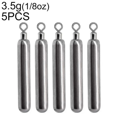 Tungsten Steel Fishing Weight Mold 1.8g 3.5g 5.3g 7g 10.5g cylinder Drop Shot Pendant Swivel Pesca Metal Jig Cast Tackle Sinker