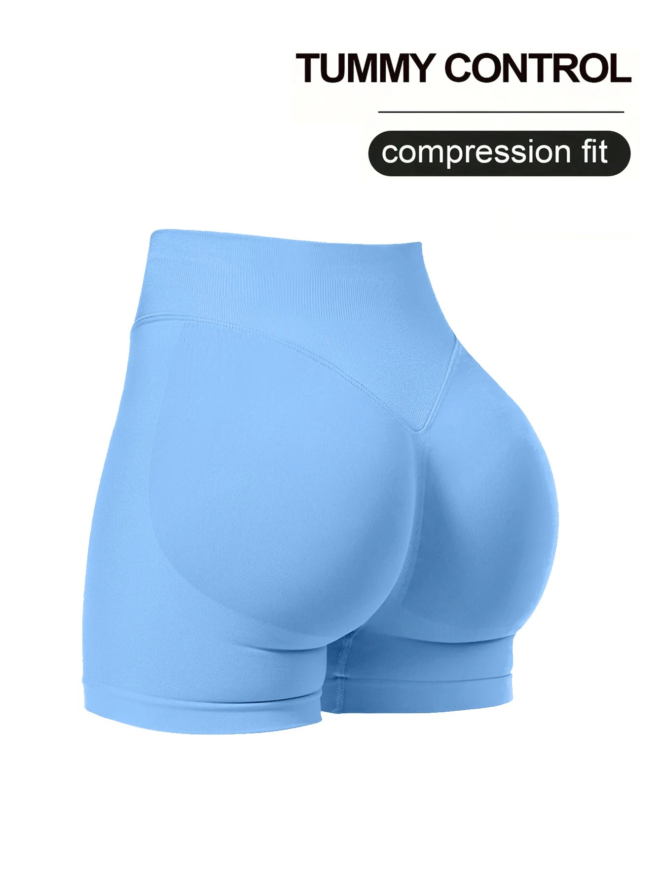 High stretch hip lifting fitness yoga shorts with peach hips and no awkward lines, Pilates medium intensity training shorts