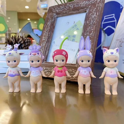 Sonny Angel' Purple Cherry Blossom Series Nigbt Minifigure Version Blind Box Decoration Cute Mystery Surprise Giff