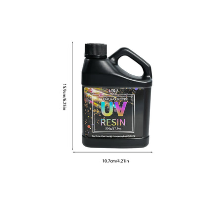 500g/1000g UV Epoxy Resin Glue High Clarity Fast Drying Adhesive High Hardness DIY Supplies For Resin Glue Jewelry Making