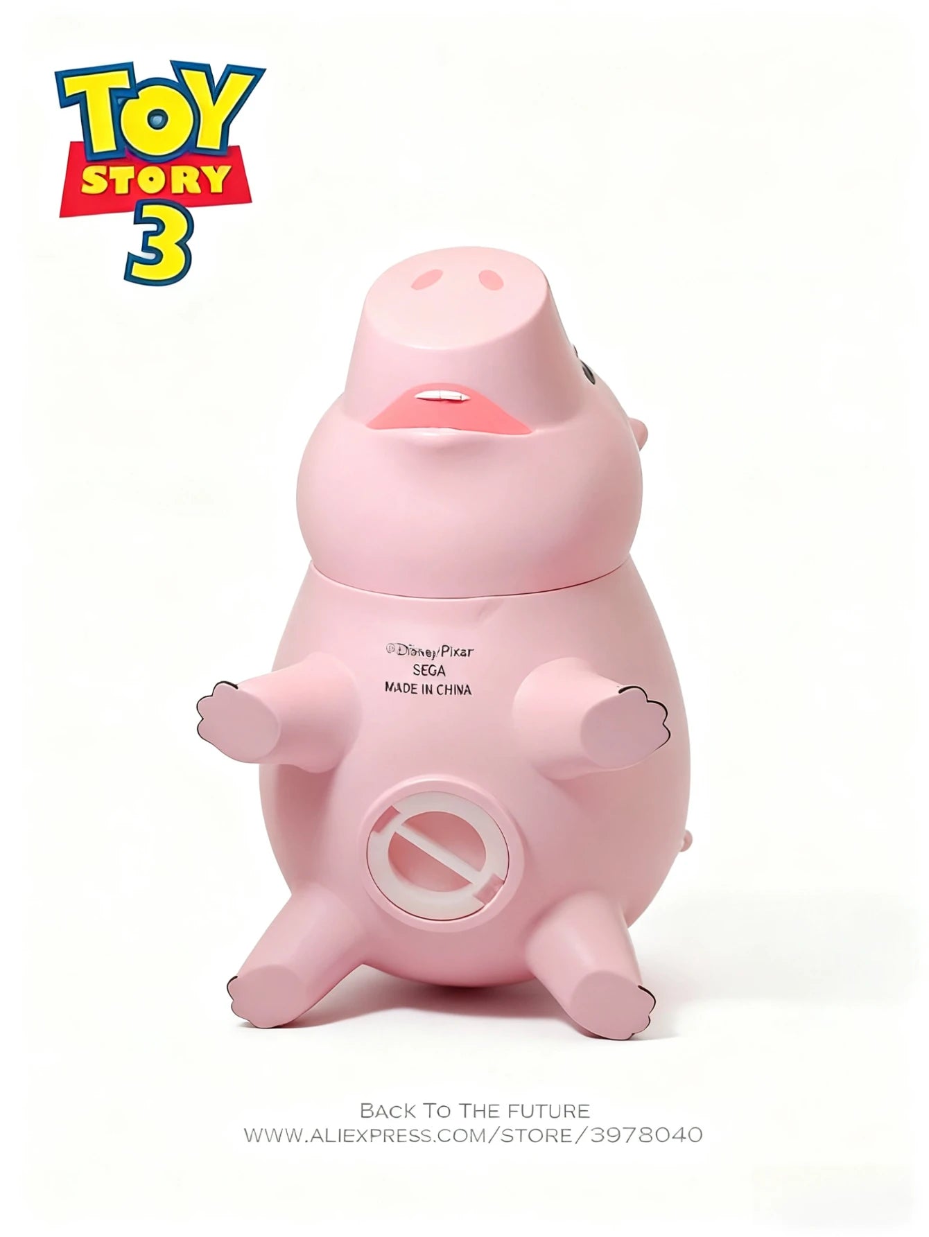 New Disney Toy Story 4 Ham Piggy Bank Q Edition 21cm PVC pink piggy Bank Money Box cake Ornaments model children's gifts